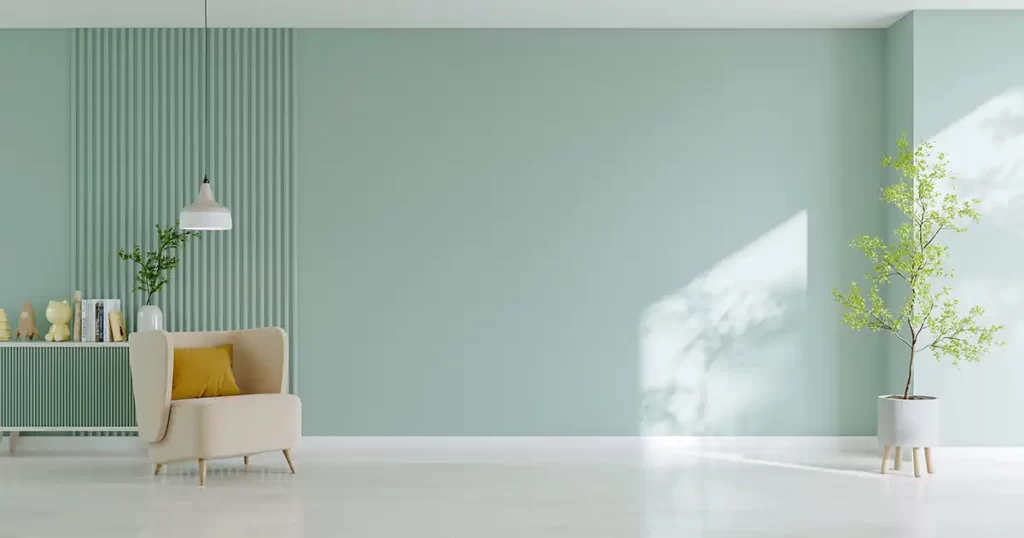 soft pastel mint green paint color